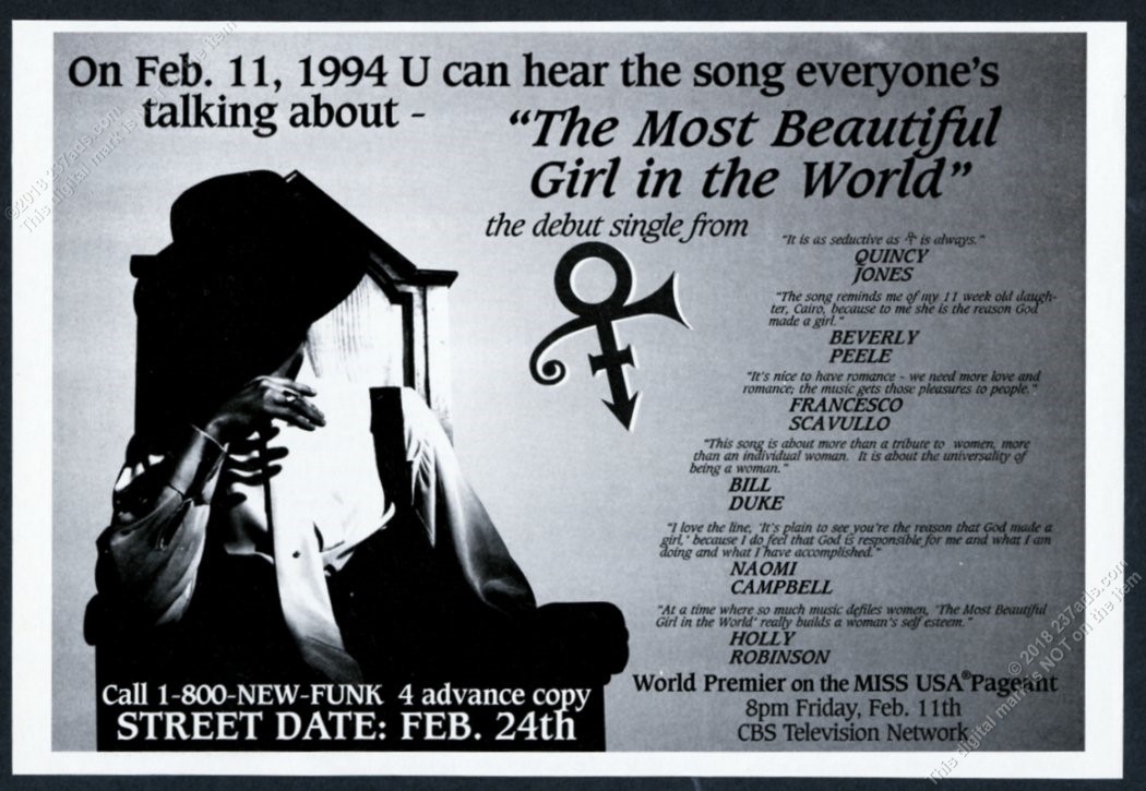 How Prince's 'The Most Beautiful Girl in the World' Made History ...